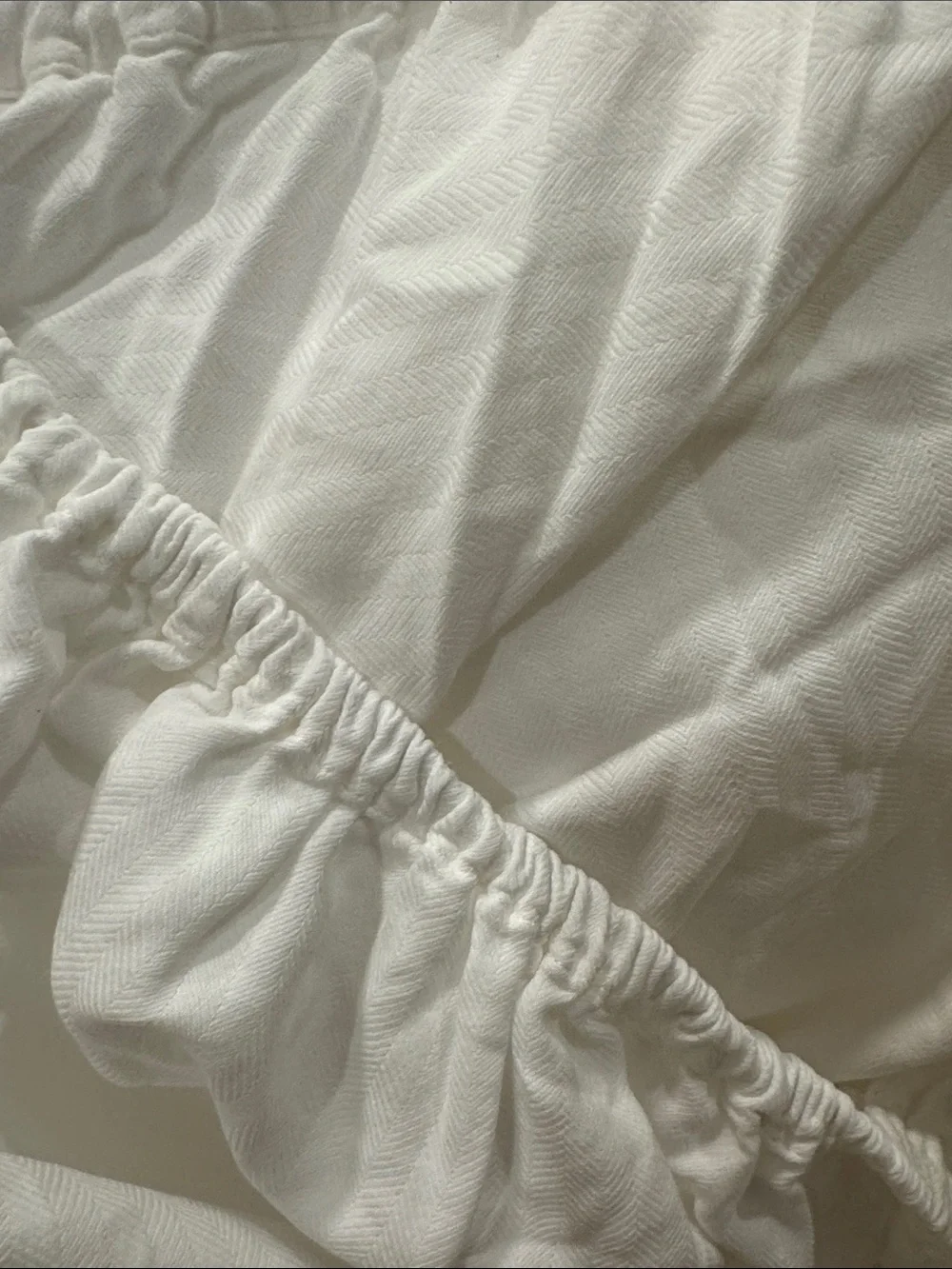 SFERRA | White 100% Long-Staple Cotton | Fitted Sheet /QUEEN Size
